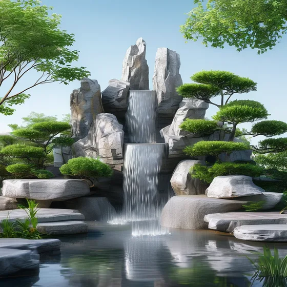 山东假山喷泉
