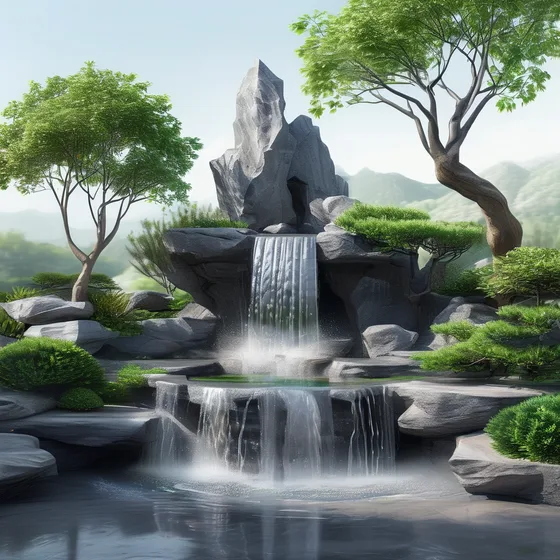 山东假山喷泉